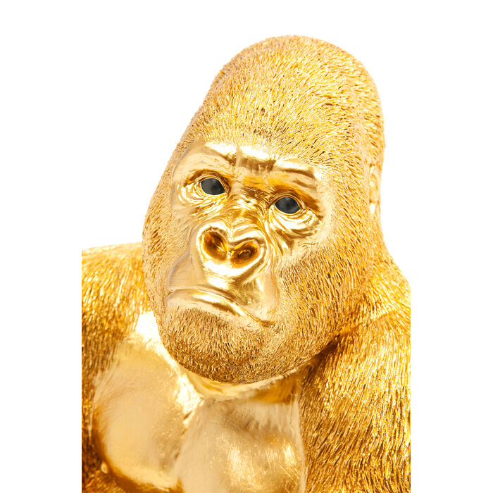 [61446] Figurine décorative Monkey Gorilla Side doré 39cm - 3