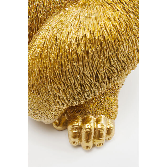 [61446] Figurine décorative Monkey Gorilla Side doré 39cm - 4