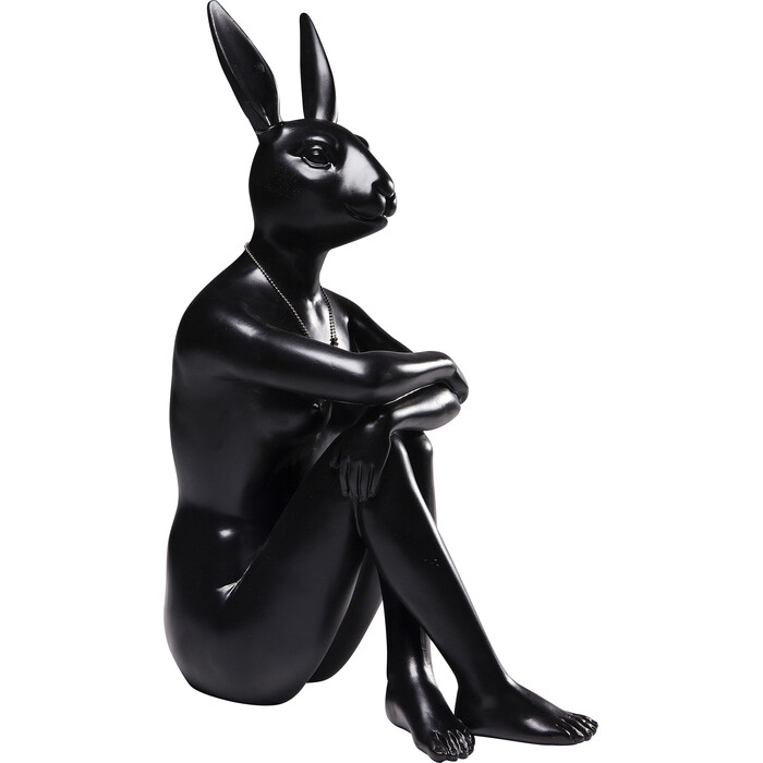 [61533] Figurină Deco Iepure Gillie Negru