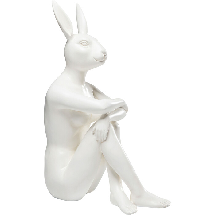 [61534] Deco Figurine Rabbit Gillie White