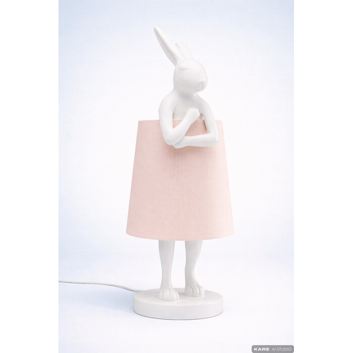Table Lamp Animal Rabbit White 68cm