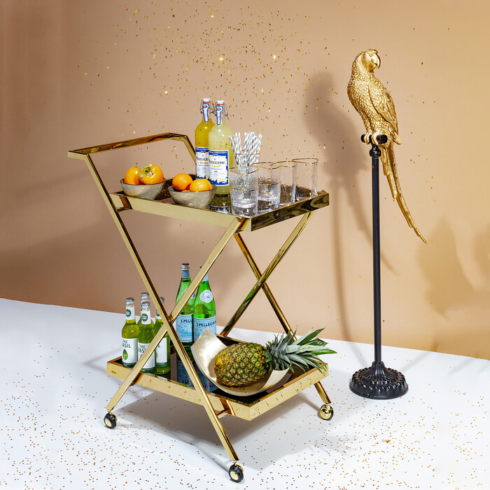 [61630] Figurine décorative Parrot doré 116cm - 2