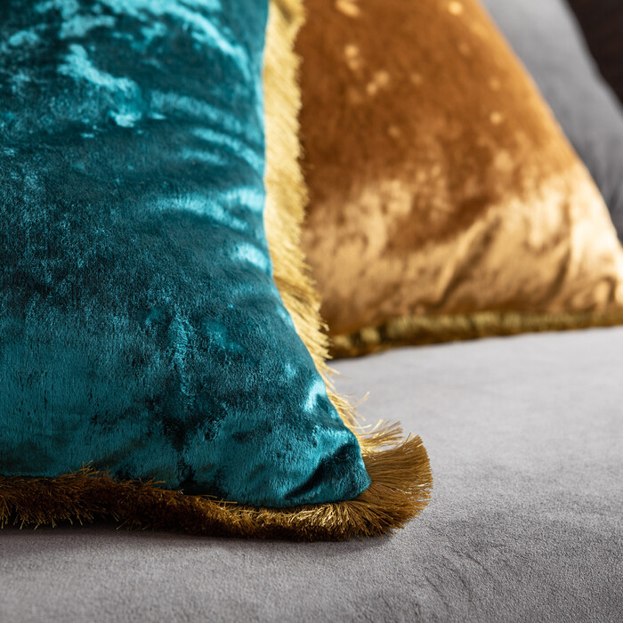 [61694] Coussin Cannes pétrole 45x45cm - 1