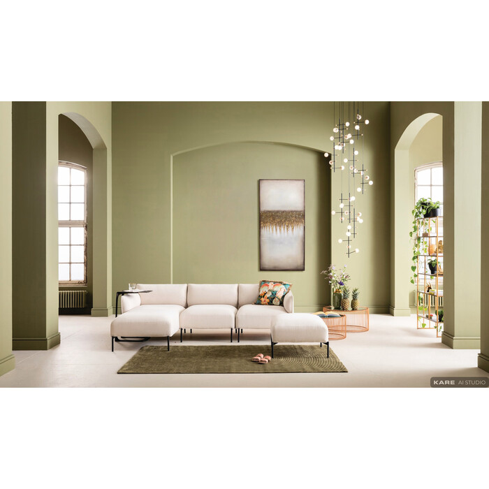 [62023] Canvas Picture Abstract Fields 100x200cm - 1