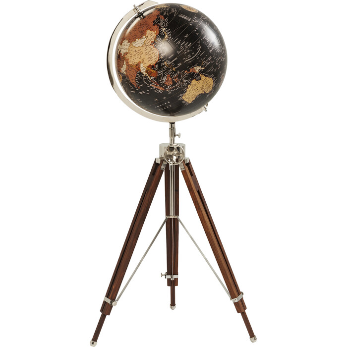 [63001] Objeto deco Globo Earth negro