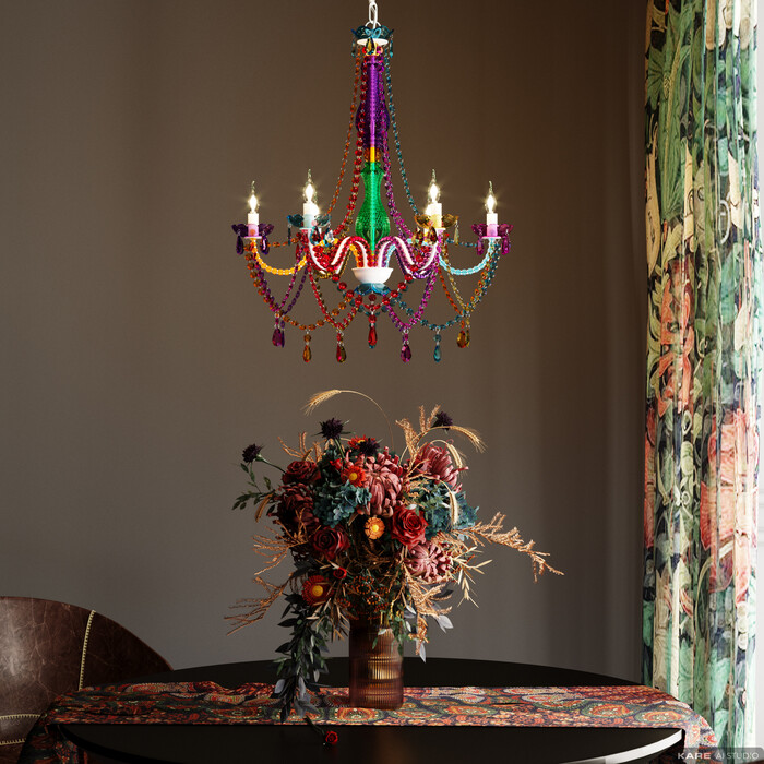 Pendant Lamp Starlight Rainbow 6-Branched