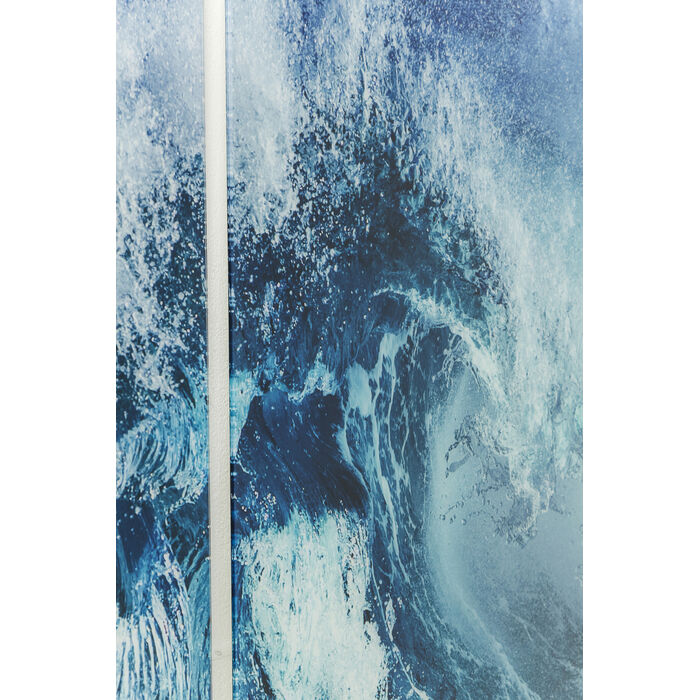 [64682] Gambar Kaca Triptychon Wave (3/Set) - 4