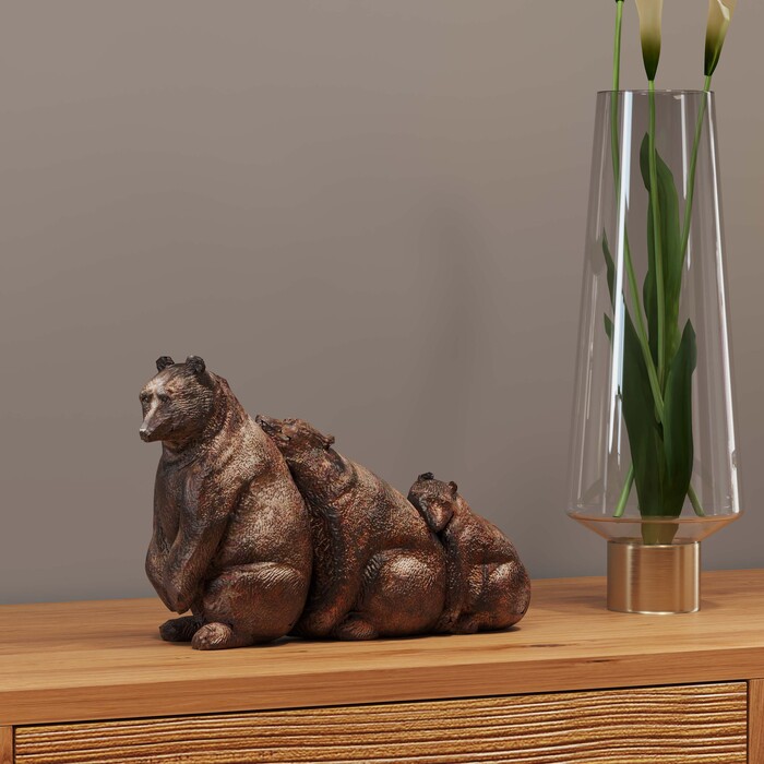[66453] Figurine décorative Relaxed Bear Family - 1