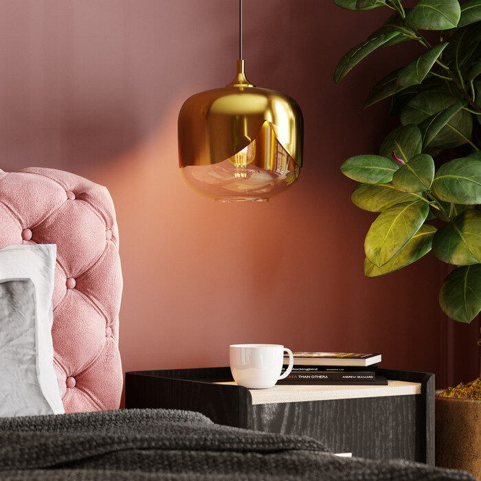 Hanging Lamp Golden Goblet Ø25cm