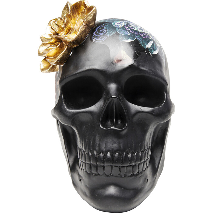 [68029] Deco Object Flower Skull 22cm
