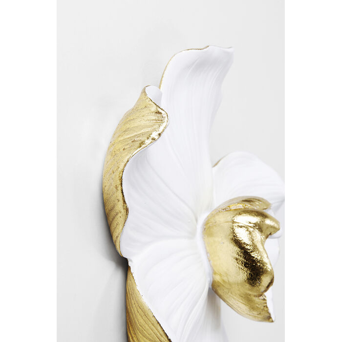 [69265] Objet mural Orchid blanc 24x25cm - 3
