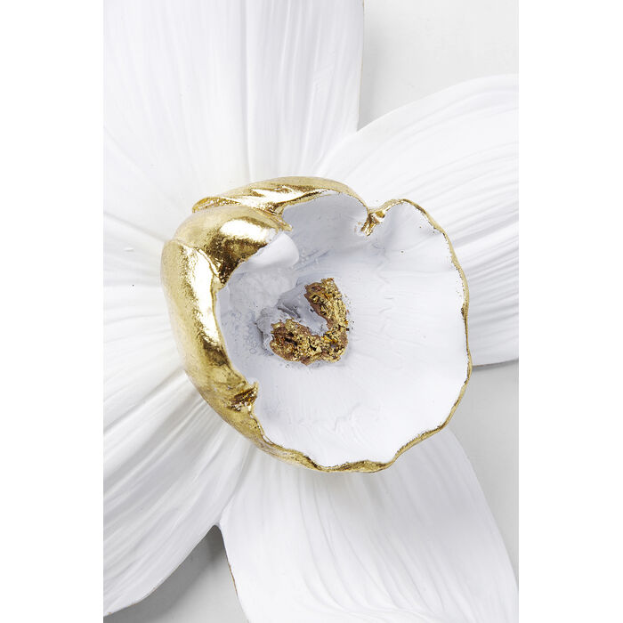 [69265] Objet mural Orchid blanc 24x25cm - 4