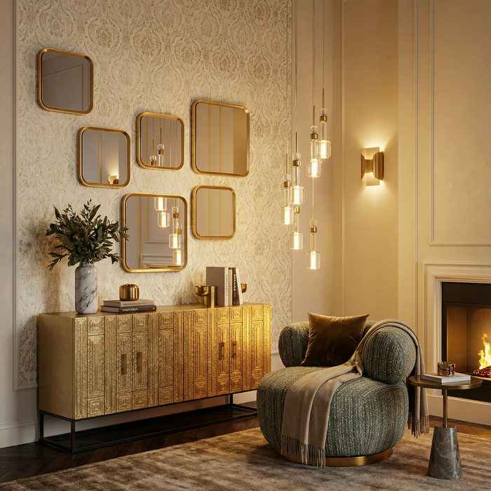 Wall Mirror Vincenza 43x43cm