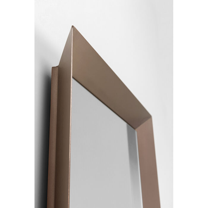 [70027] Wall Mirror Arezzo Coffee Trapez 65(45)x160cm - 4