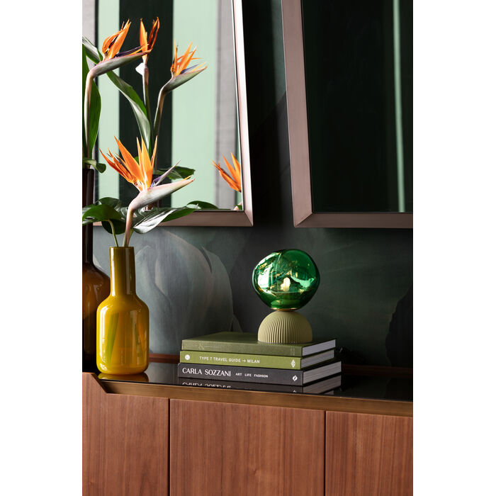 [70027] Wall Mirror Arezzo Coffee Trapez 65(45)x160cm - 2