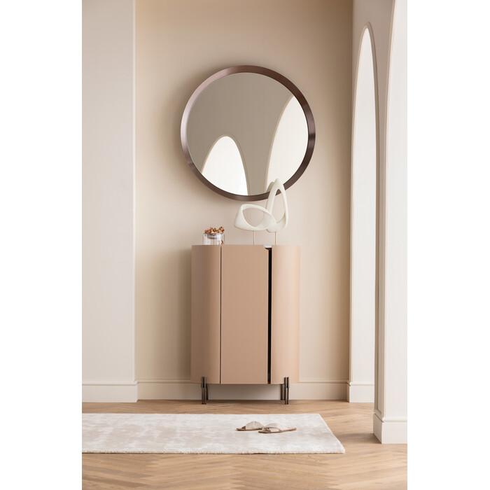 Wall Mirror Arezzo Coffee Ø100cm