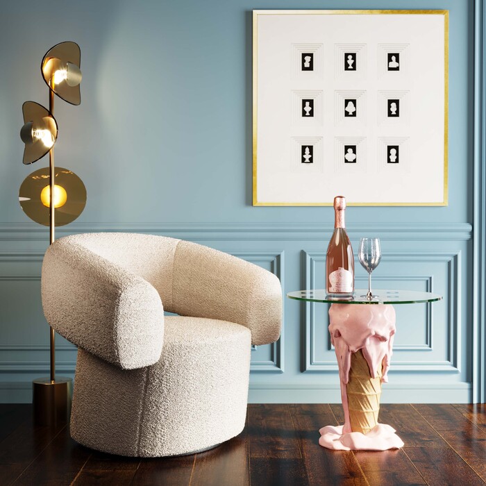 [70201] Бистро Маса Ice Cream Pink Ø60cm - 1