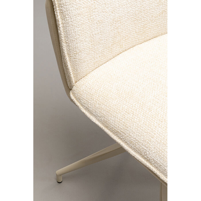 [70254] Chaise pivotante Hilla blanc - 3