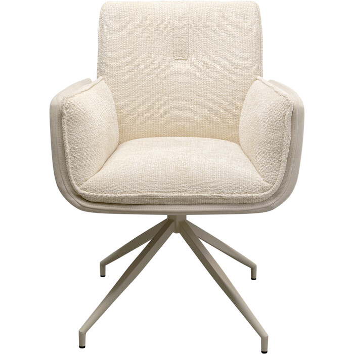 [70255] Chaise pivotante à acc. Hilla blanc