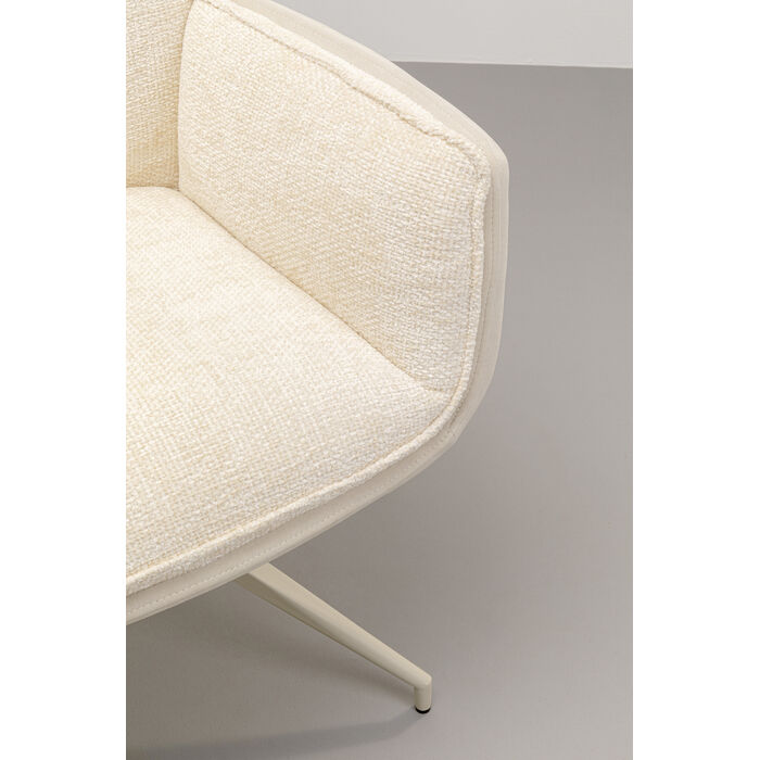 [70255] Chaise pivotante à acc. Hilla blanc - 3