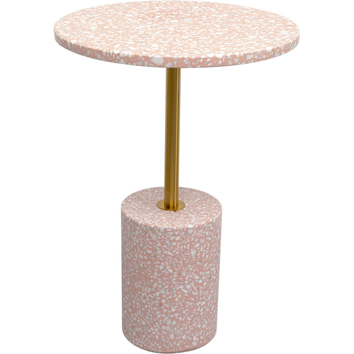 [70263] Side Table Amore Pink Ø40cm