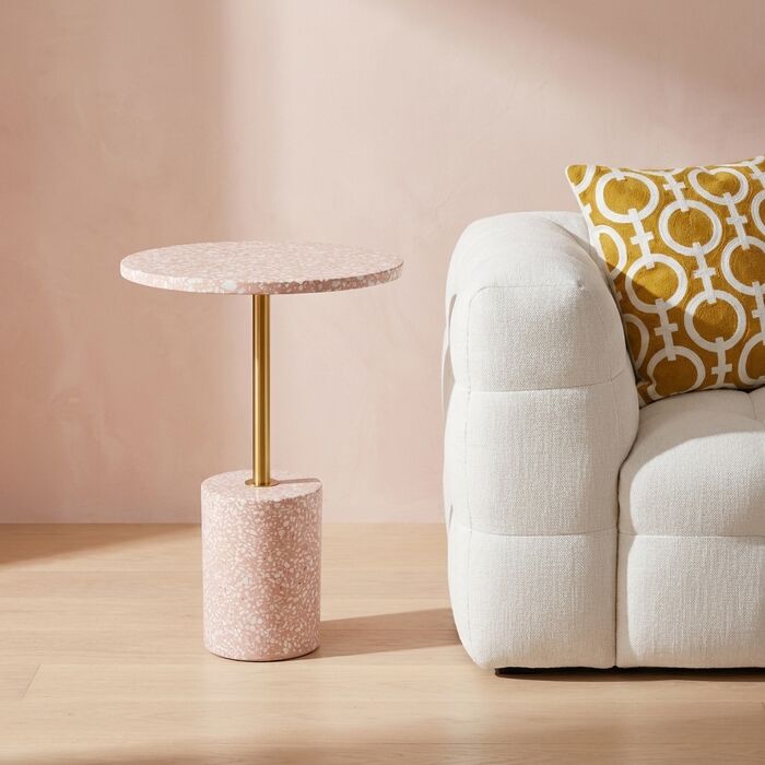 [70263] Side Table Amore Pink Ø40cm - 1