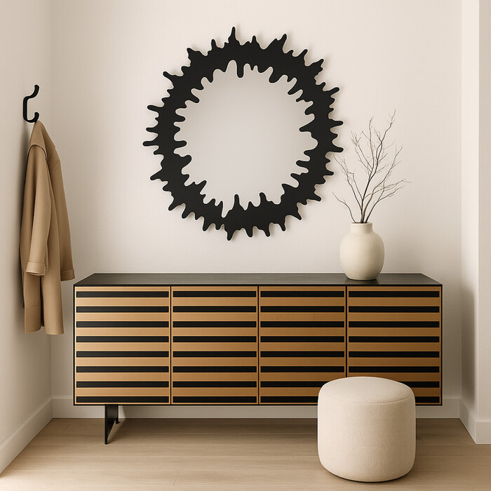 Wall Mirror Heartbeat Ø120cm