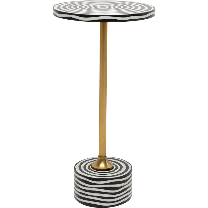 [70327] Side Table Domero Swirl Gold Ø25cm