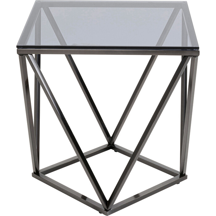 [70377] Side Table Cristallo Graphite 50x50cm