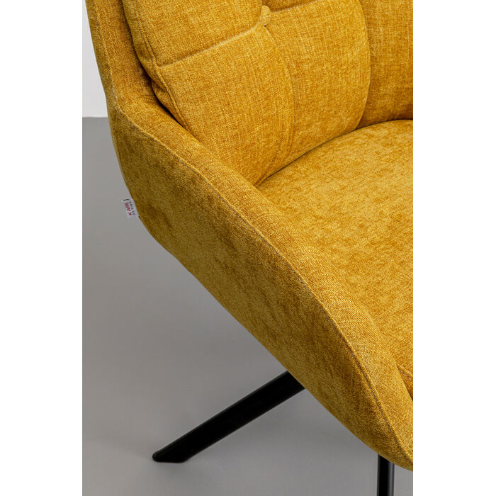 [70422] Chaise pivotante Molly jaune - 4