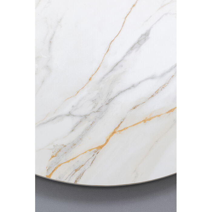 [70493] Table  Invitation Set Ceramic White Brass Ø120cm - 4