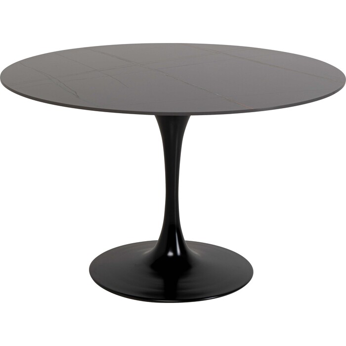 [70496] Table  Invitation Set Ceramic Black Black Ø120cm