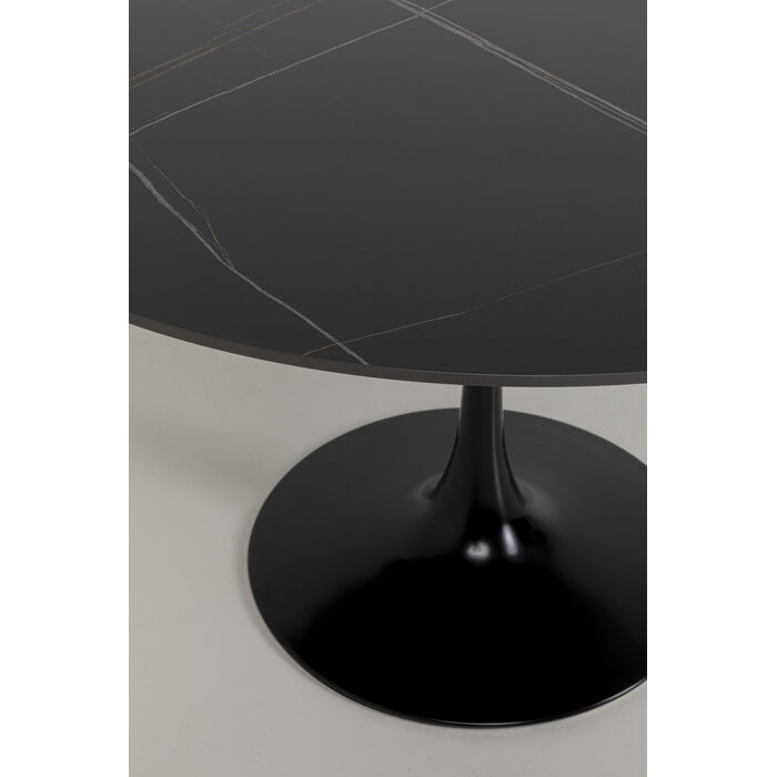 [70496] Table  Invitation Set Ceramic Black Black Ø120cm - 3