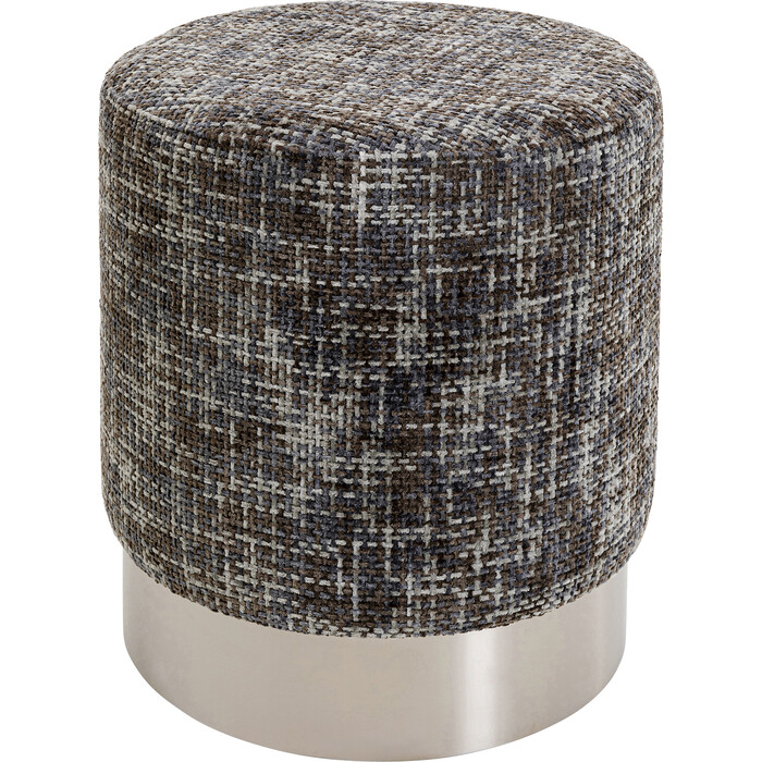 [70536] Stool Berry High Silver Dark Grey Ø39cm