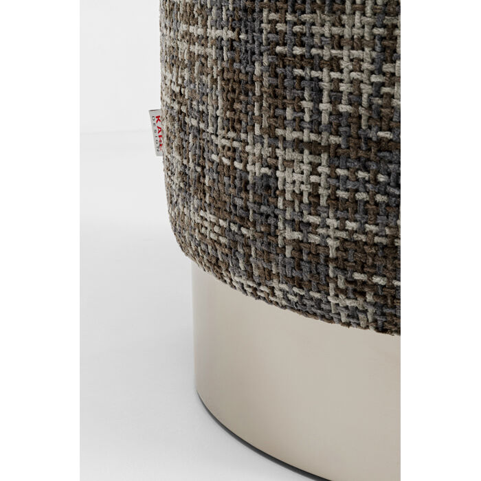 [70536] Stool Berry High Silver Dark Grey Ø39cm - 4