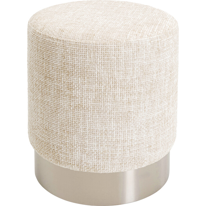 [70538] Stool Berry High Silver Beige Ø39cm