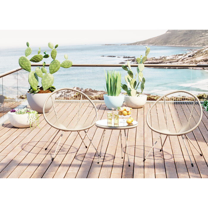 [70542] Side Table Acapulco Mono Greige - 1