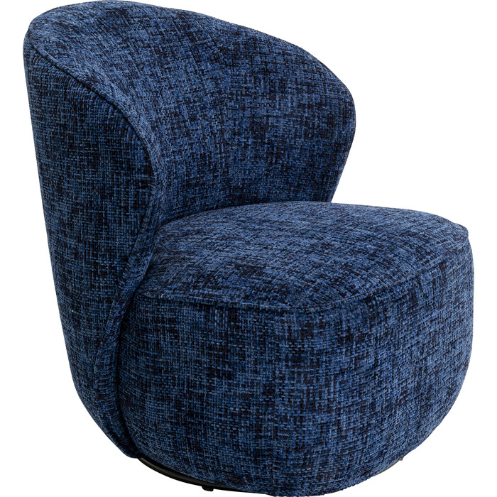 [70544] Fauteuil pivotant Ellie bleu