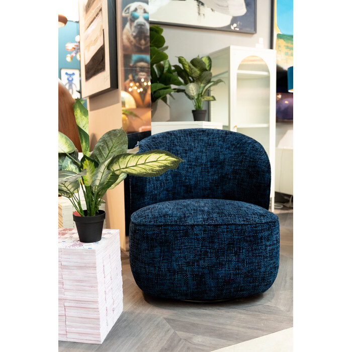 [70544] Fauteuil pivotant Ellie bleu - 1