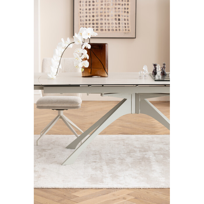 [70577] Table à rallonges Lana greige 180(40+40)x90cm - 2