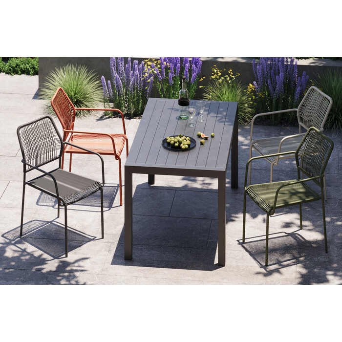 [70625] Table Madagascar Black 80x140cm - 1