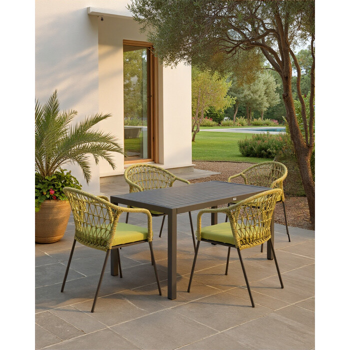 [70625] Table Madagascar Black 80x140cm - 2