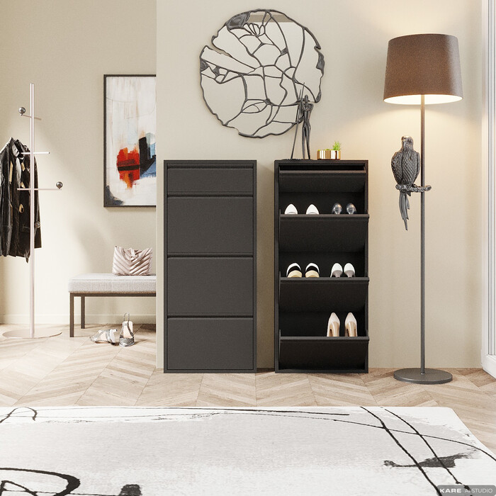 Shoe Container Caruso 3 Plus 1 Black (MO)
