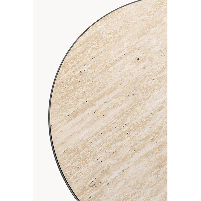 [70658] Table d'appoin Cono chêne-travertin Ø50cm - 3