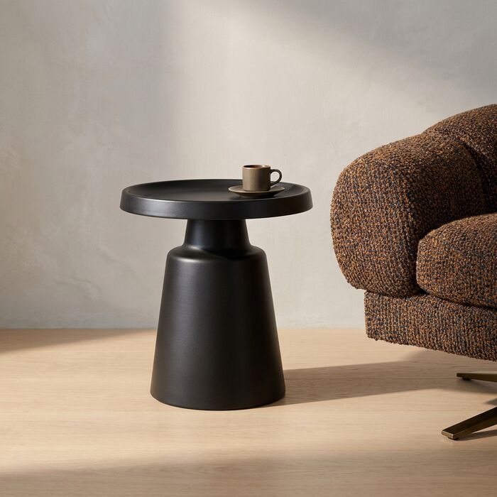 [70682] Side Table Lima Black  Ø50cm - 2