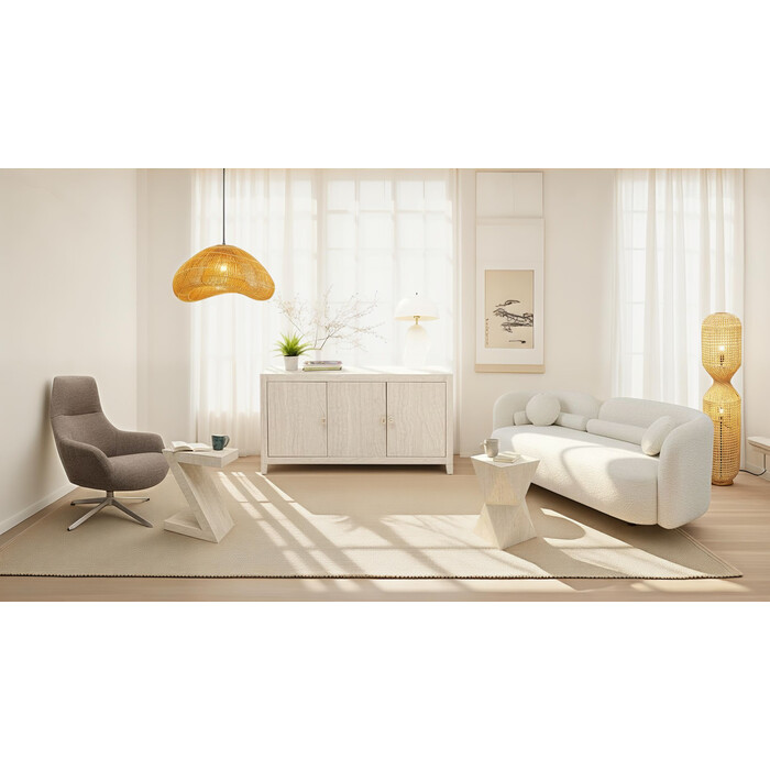 [70698] Side Table Travertino 54cm - 2