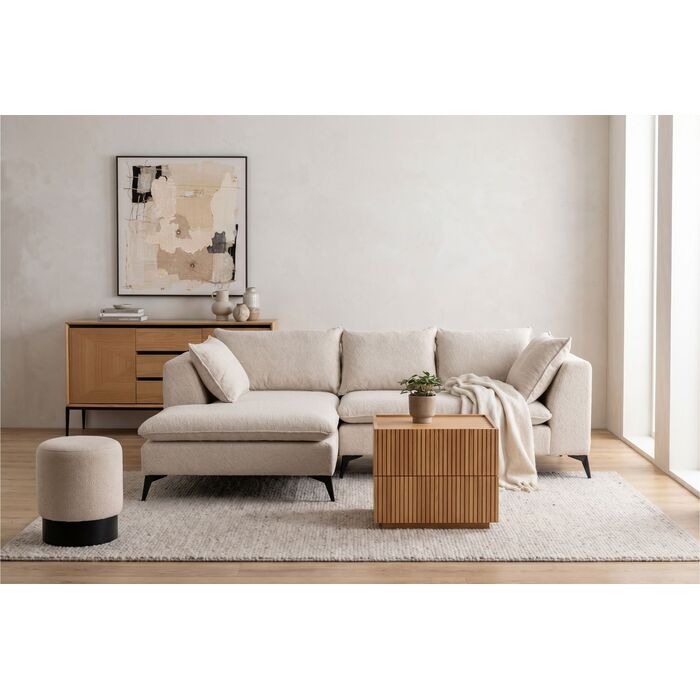 [70709] Corner Sofa Jimmy Cream Left - 1