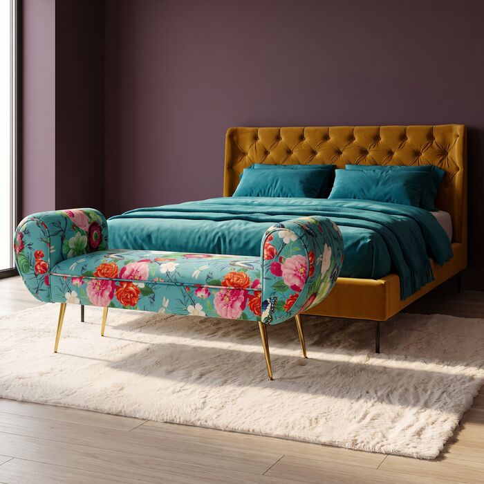 [70746] Bed Audrey Gold 180x200cm - 1