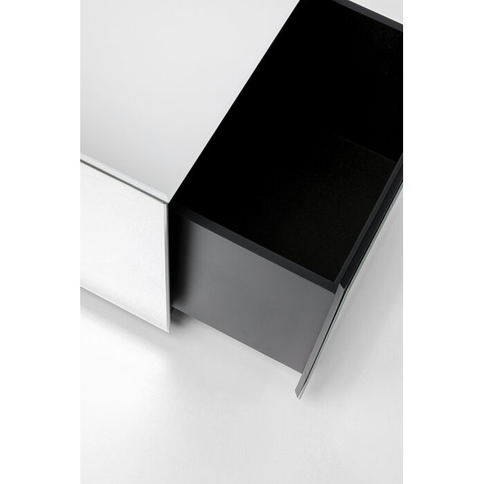 [70750] Table d'appoint Luxy Mirror Tiroir 45x45cm - 3