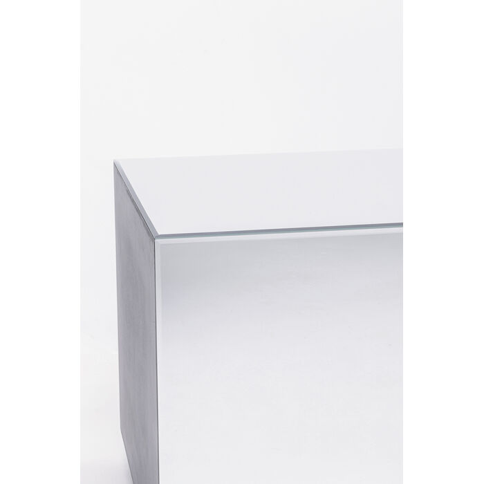 [70750] Table d'appoint Luxy Mirror Tiroir 45x45cm - 4